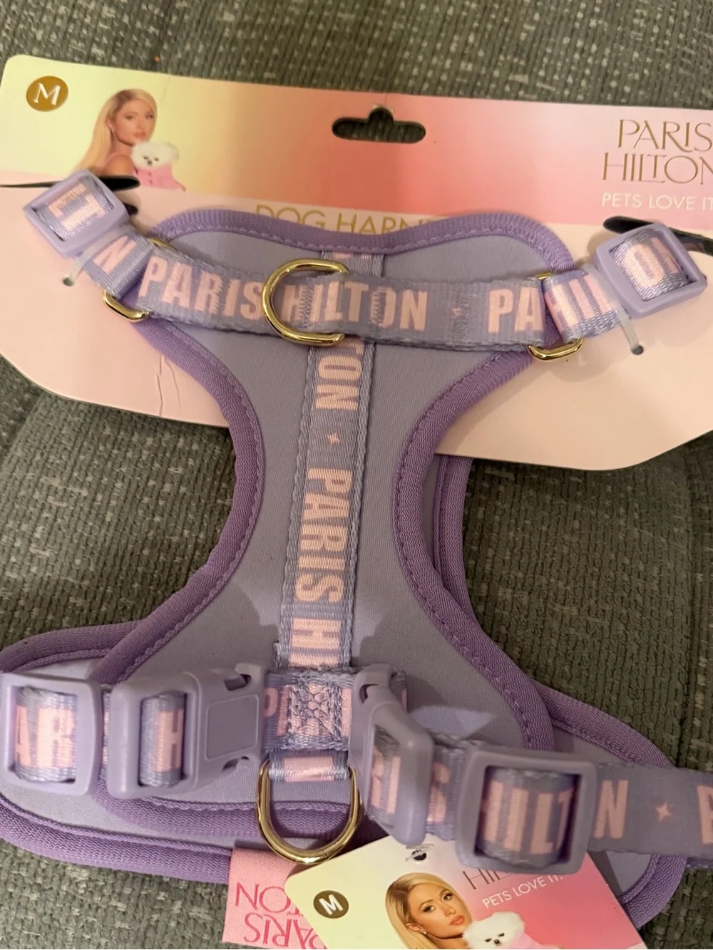 Paris Hilton Lavender and Pink Pet Harness